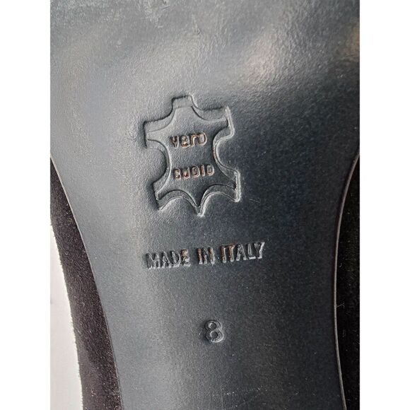 Henry Bendel Black Suede Womens Pumps Size 8 - Picture 8 of 10